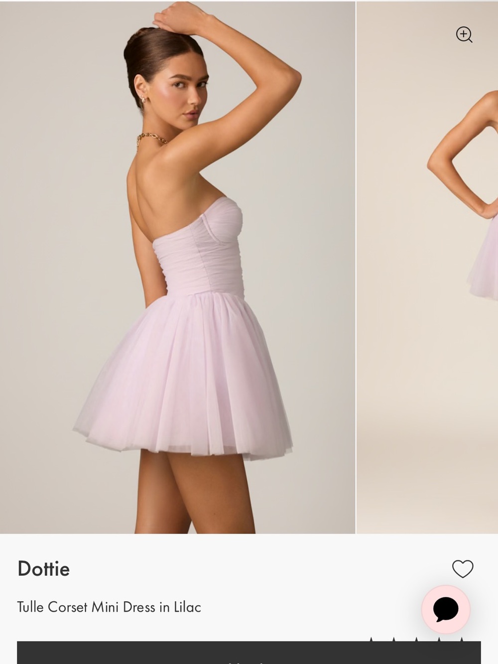 DOTTIE Oh Polly Lilac Tulle Corset Mini Dress - Picture 4 of 4